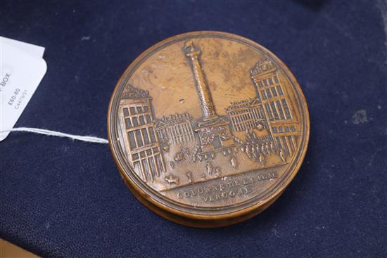 A 19th century French wooden snuff box c.1830-40